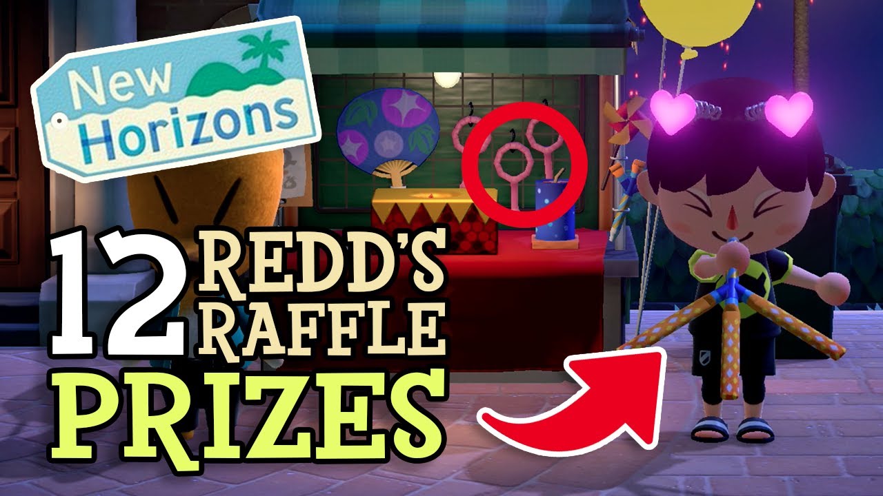 Animal Crossing New Horizons 12 REDD'S RAFFLE PRIZES