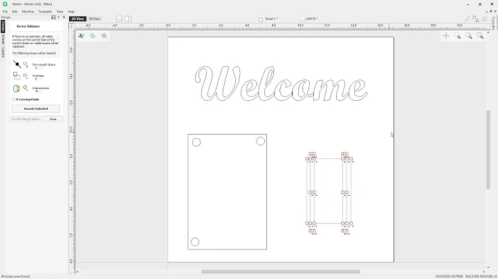 How to use the vector validator in Vectric software | Editing Objects | V12 Tutorials