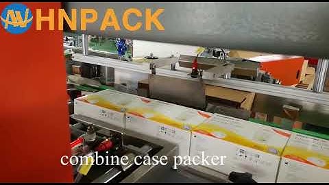 Hennopack small carton box combine case packer