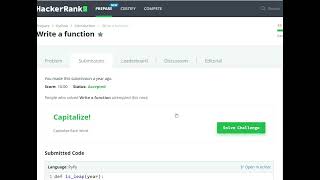 Write a function  || HackerRank  || #pythonprogramming || #python || #6code