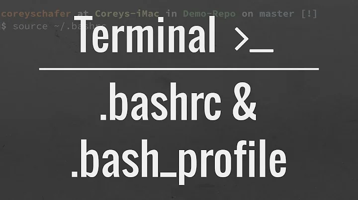 Customizing Your Terminal: .bash_profile and .bashrc files