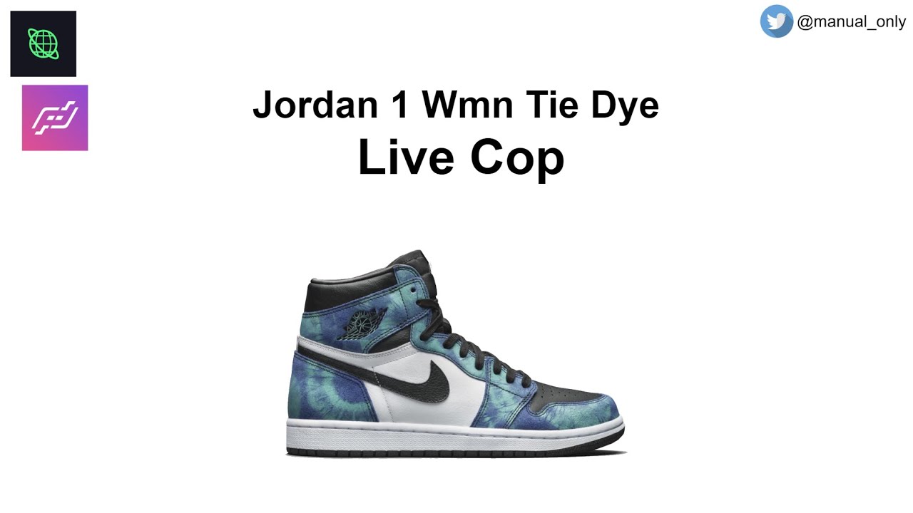 Jordan 1 Wmn Tie Dye Undefeated Live Cop
