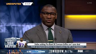 Shannon Sharpe STUNNED by Cowboys change direction, sign 1-year deal with star DE Everson Griffen