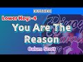 You are the reason by calum scott karaoke  lower key  4