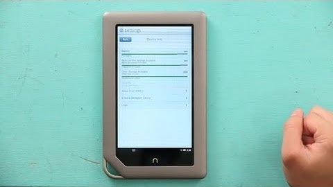 Stock Recovery in a NOOK Color : NOOK & NOOK Colors