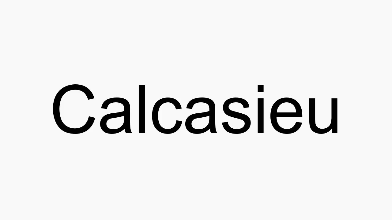 How to pronounce Calcasieu - YouTube