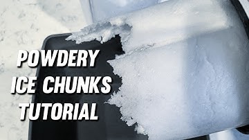 Powdery Ice Chunks Tutorial 🥶 Freezer Frost