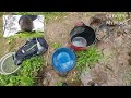 Running 2 buckets from creeks to see if they hold any gold.
