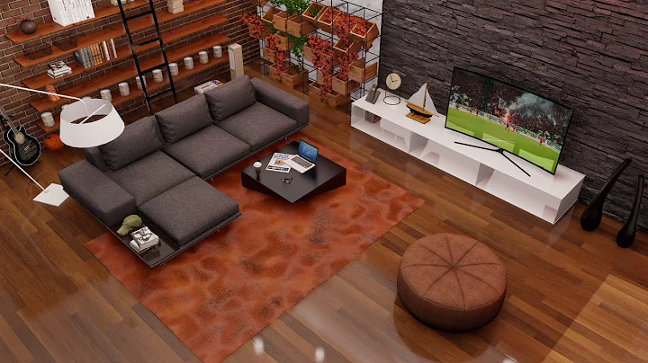 Minimalist living room (Lumion 10 walk-through Animation)