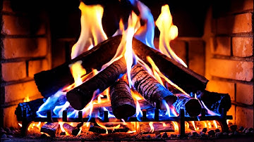 Fireplace with Color-changing Flames of Blue and Orange – A Warm Glow Against Classic Brick Walls