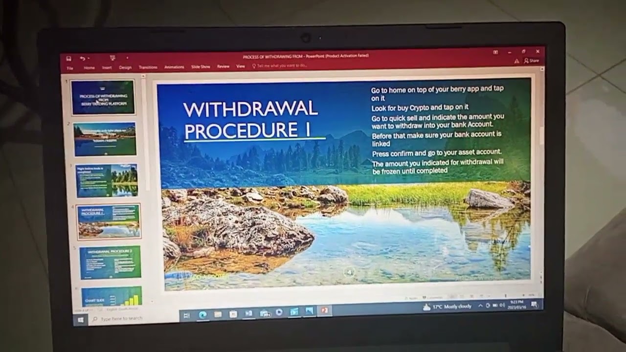 Berry Trading Platform Withdrawal Procedures || Bank withdrawal