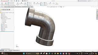 Pipe Elbow in SolidWorks | SolidWorks tutorial   | SolidWorks  | How to Create Pipe Elbow
