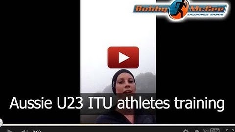 Top Australian ITU Triathletes U23 on a Training Run with Bobby McGee