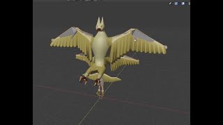 3D Model Thunderbird Rigging Timelapse
