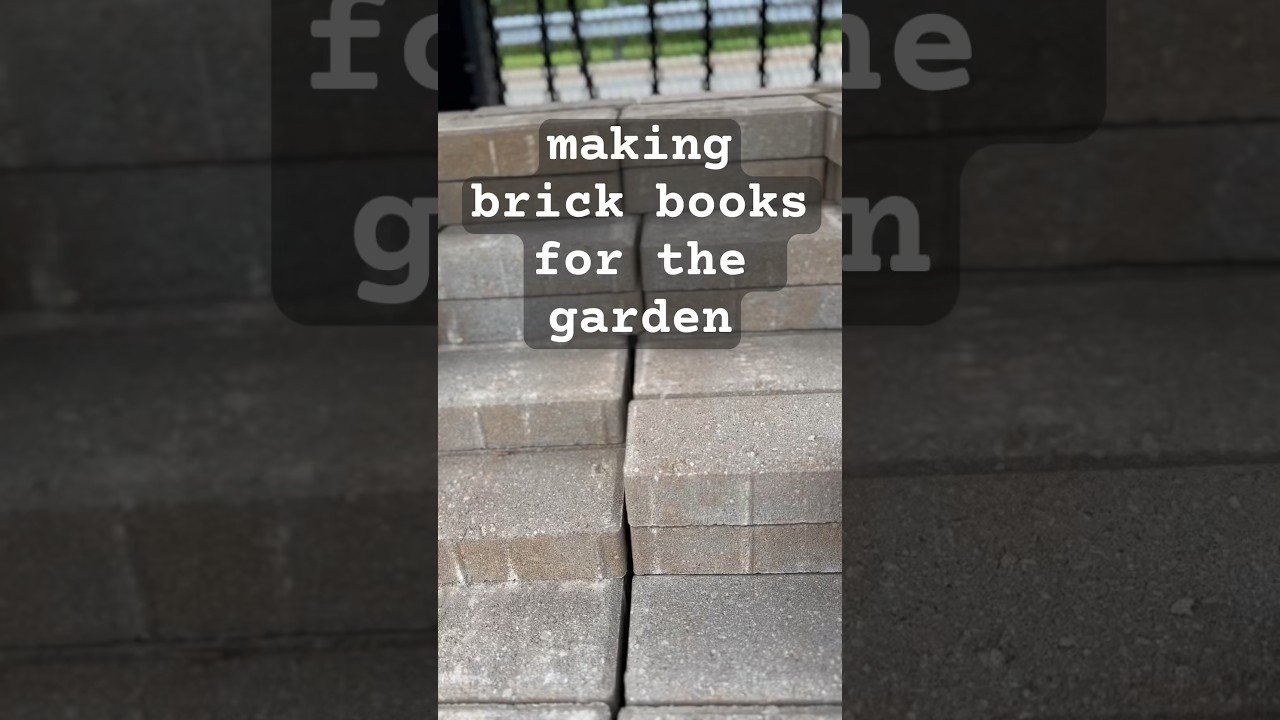 painting bricks to look like books for our garden 🩷    