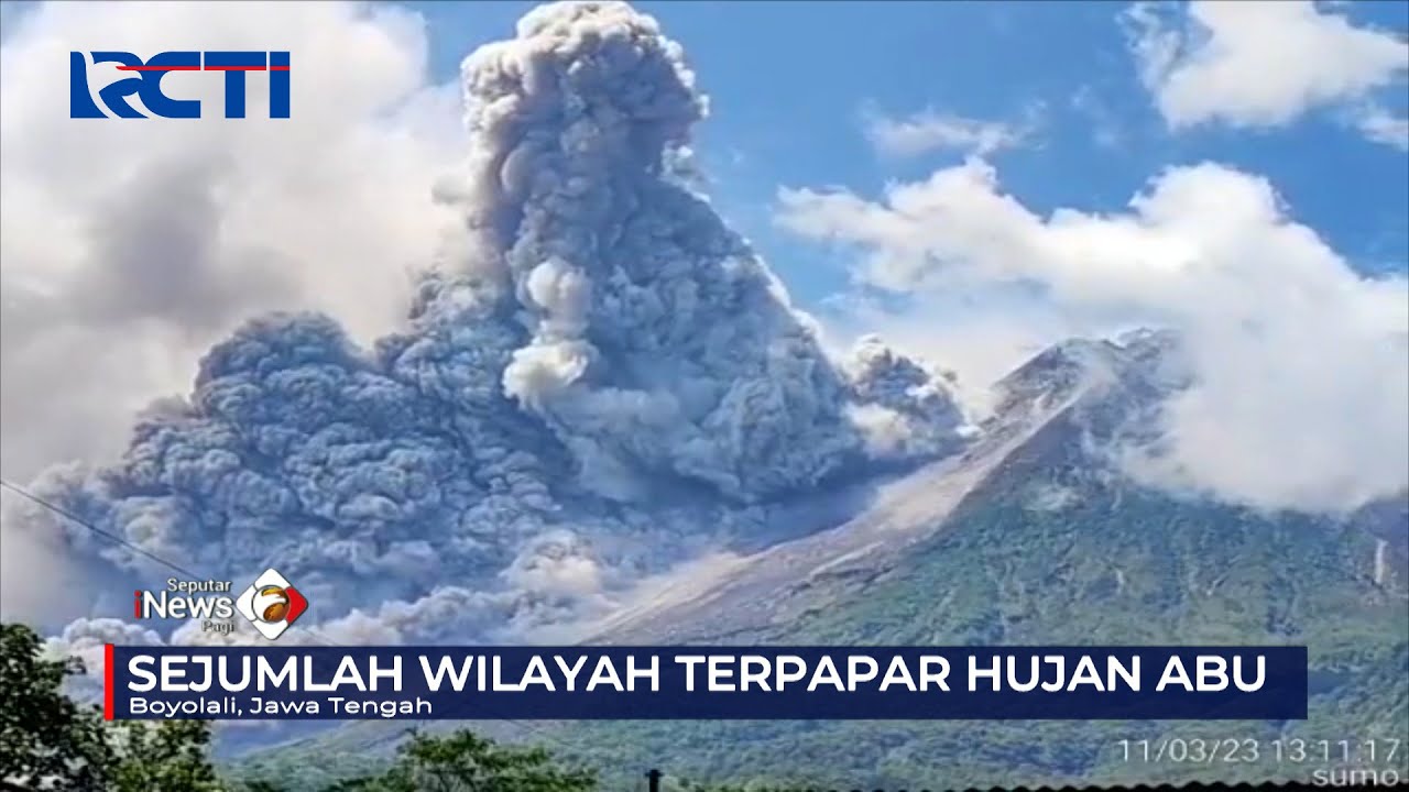 Erupsi Gunung Merapi, Sejumlah Wilayah di Jawa Tengah Terpapar Hujan Abu 