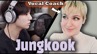Vocal Coach Reacts to JUNGKOOK from BTS recording Euphoria in studio