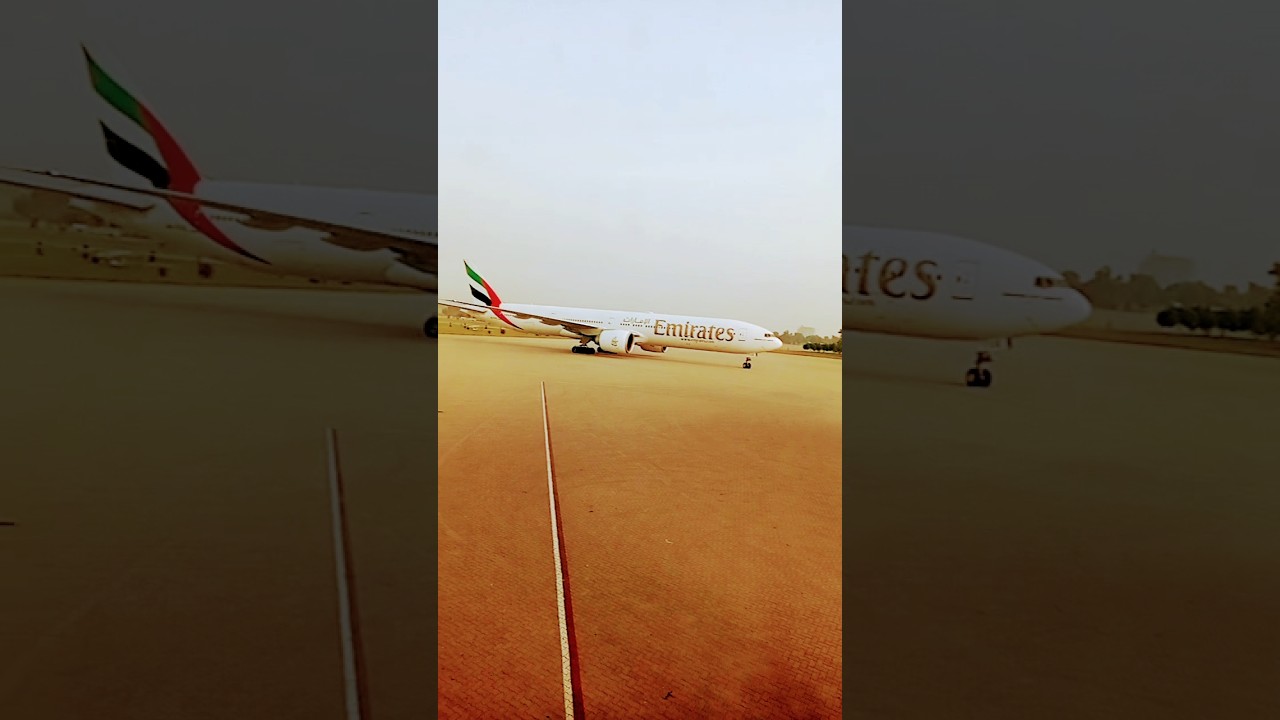 Emirates Airlines Flight arrived peshawar 