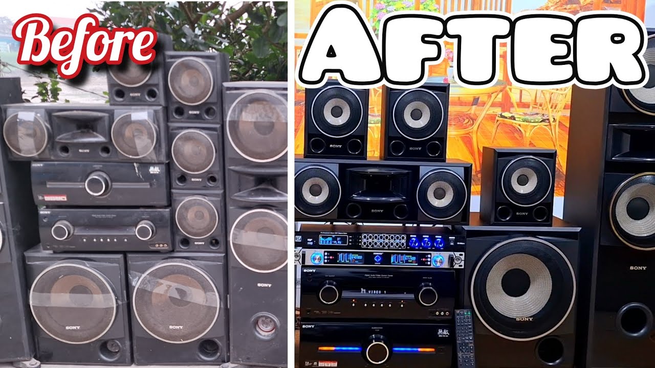 P1 Restoring a 16-Year-Old Sony Muteki str-km7500 9-Speaker 1695W Beast— From Terrible to Excellent!