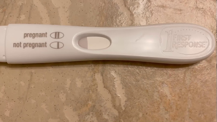 What does a first response positive pregnancy test look like