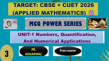 Unit–1 Complete |MCQ Practice | ML Aggarwal| 12th | CUET/CBSE Special #class12 #appliedmathematics