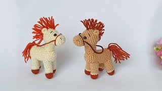 💥The simplest and most original💥How to crochet small horses. Pony amigurumi💥