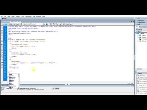 program find the area and perimeter of a rectangle in php