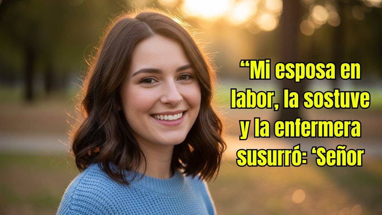 CUANDO MI ESPOSA ESTABA DE PARTO, LE SOSTÉ LA MANO CON AMOR, HASTA QUE LA ENFERMERA ME MIRÓ Y SUSURR