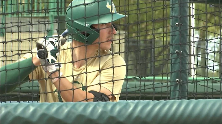 Matthew Ruiz, a freshman on the baseball team at t...