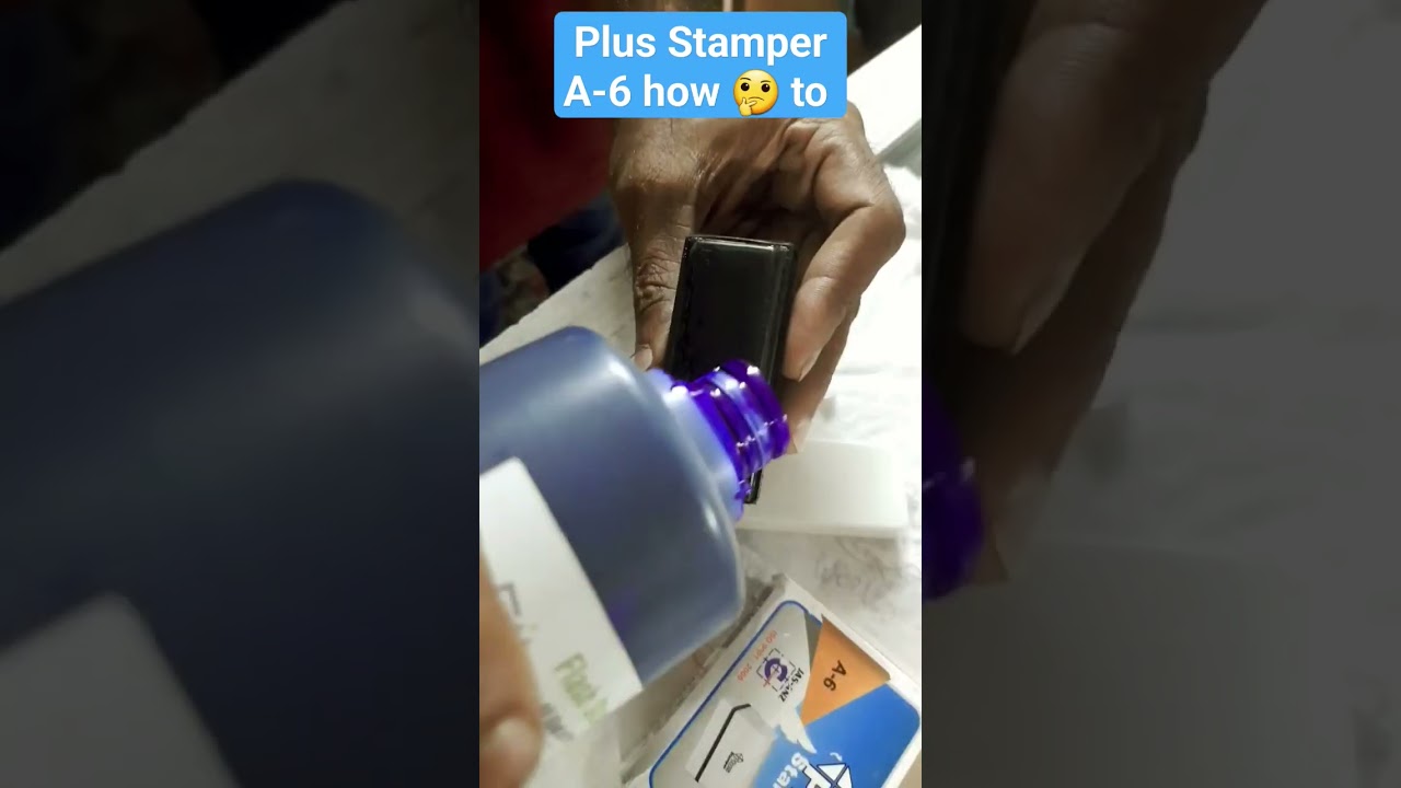 how to make Plus Stamper Pre-ink Stamp A-6 