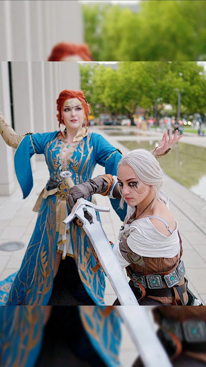 @aisha_cosplay as Triss and  @doireann_cosplay as Ciri  #TheWitcher #Cosplay #Ciri #TrissMerigold
