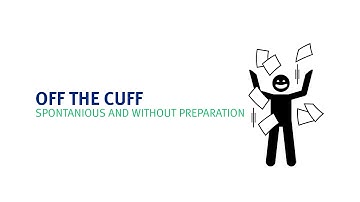 Off the cuff meaning | Learn the best English idioms