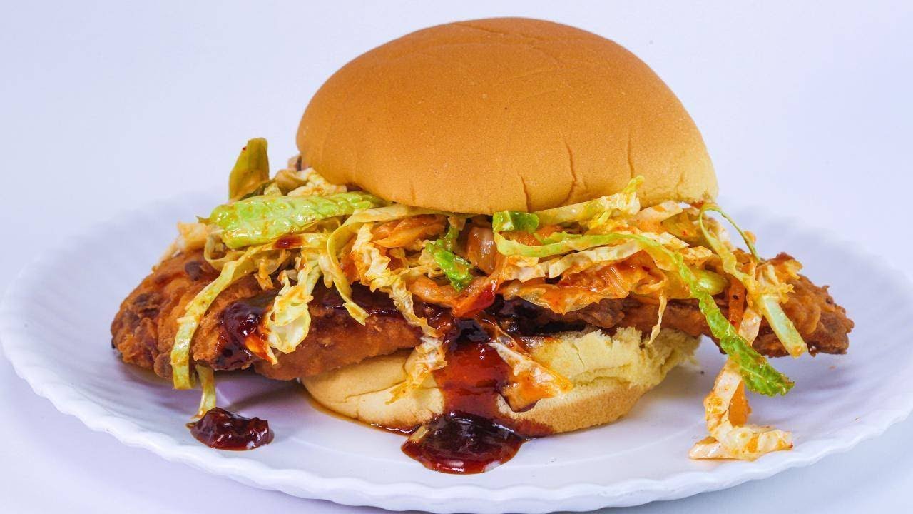 Rachael’s Korean Fried Chicken Sandwiches with Kimchi Slaw | Rachael Ray Show