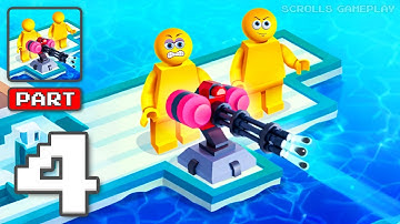 Sea Battle Raft - Gameplay Walkthrough Part 4 - Raft Warriors Armada (iOS, Android)