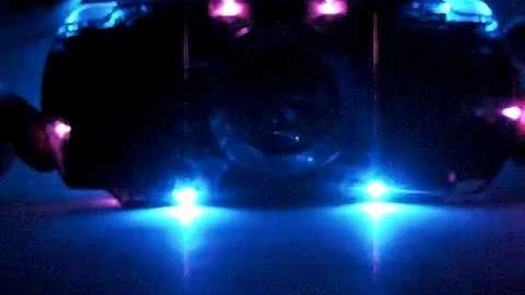 Custom Smoke black PSP, 12 blue and purple sound reactive LED