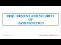 Understanding the Security Requirements of Hash Functions in Cryptography 🔐