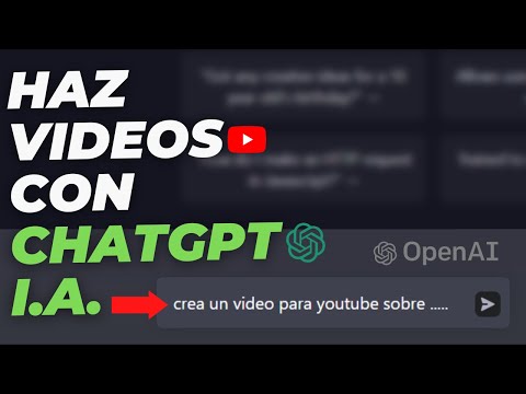 Cómo Hacer Videos de YouTube usando ChatGPT de OpenAI