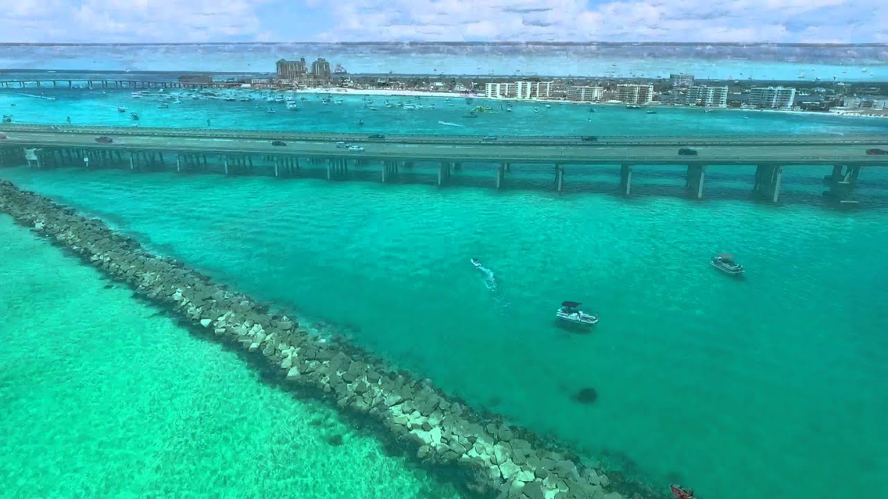 Emerald Coast, Florida, Destin, Crab island, Dolphins, Blue water, Beach, b...