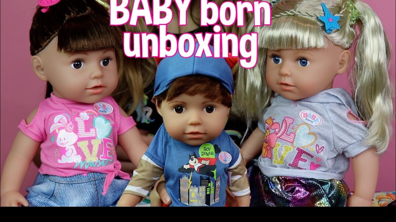 BABY born unboxing starší sestřičky a bratříček /LEA - YouTube