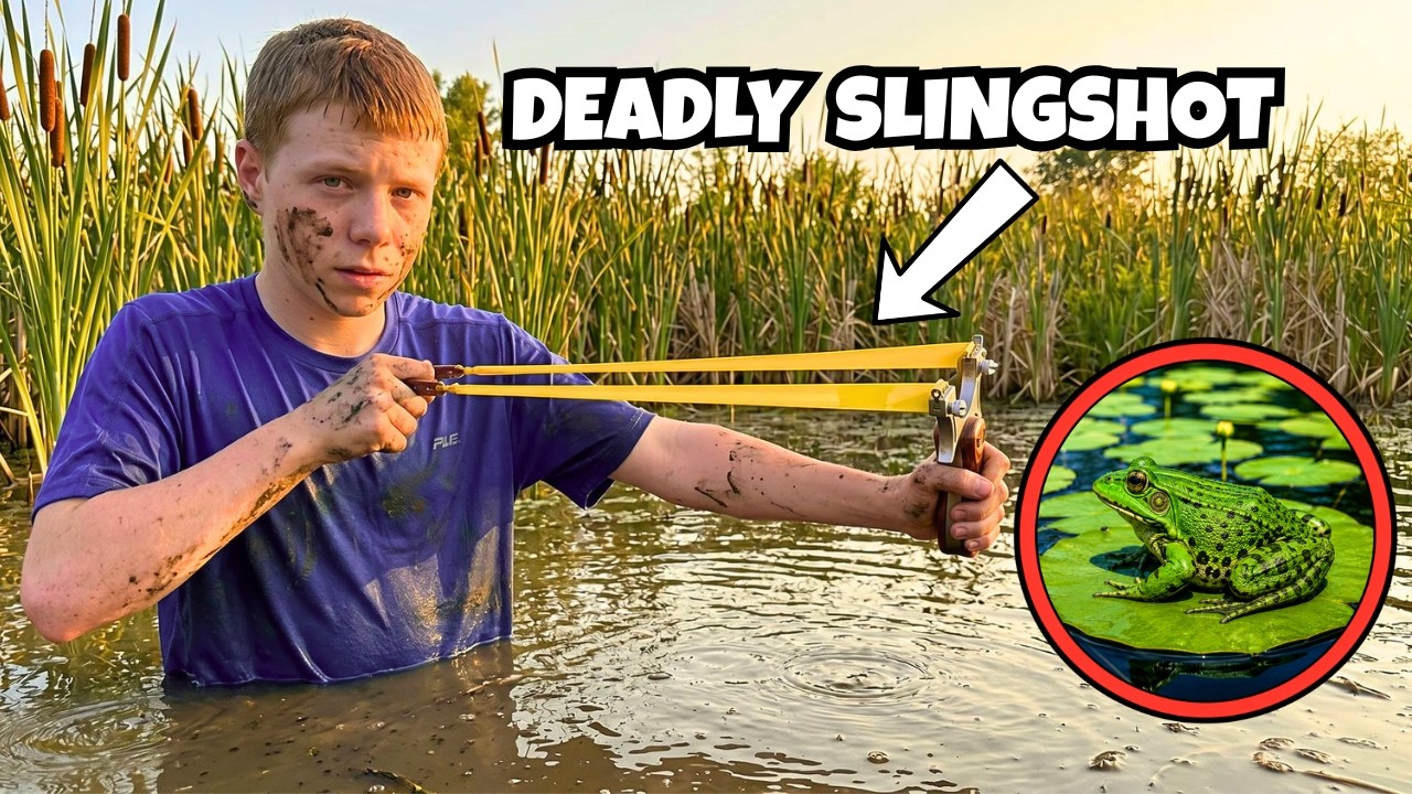 I Hunted Down Frogs With A DEADLY Slingshot... Didn't Expect This