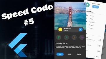 Daily App Flutter UI w/ Dark Mode - Speed Code