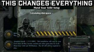 How an Install Setting in Metal Gear Solid changed PC Speedruns forever