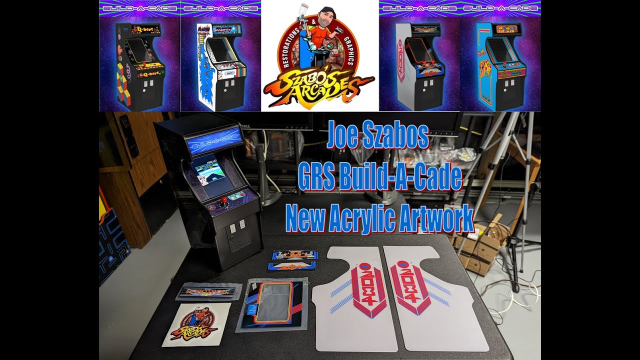 Joe Szabos Arcade Artwork for your GRS Build-A-Cade - YouTube
