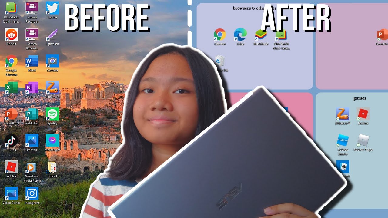 making my laptop aesthetic how to make a wallpaper organizer for your