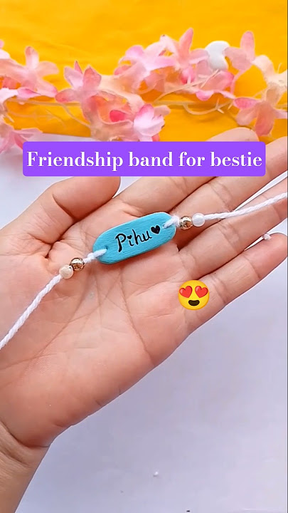 Download lagu Diy Friendship band for bestie/ Name friendship band #shorts #friendshipdaycraft #giftforbestfriend