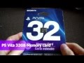 Unboxing PS Vita 32GB Memory Card Sony Playstation PSV PSvita