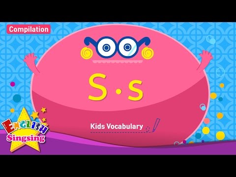 Kids vocabulary compilation - Words starting with S, s - Learn English for kids