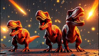 Dancing Dinosaurs in Space | Countdown Rhyme for Kids | Fun Learning Song for Toddlers
