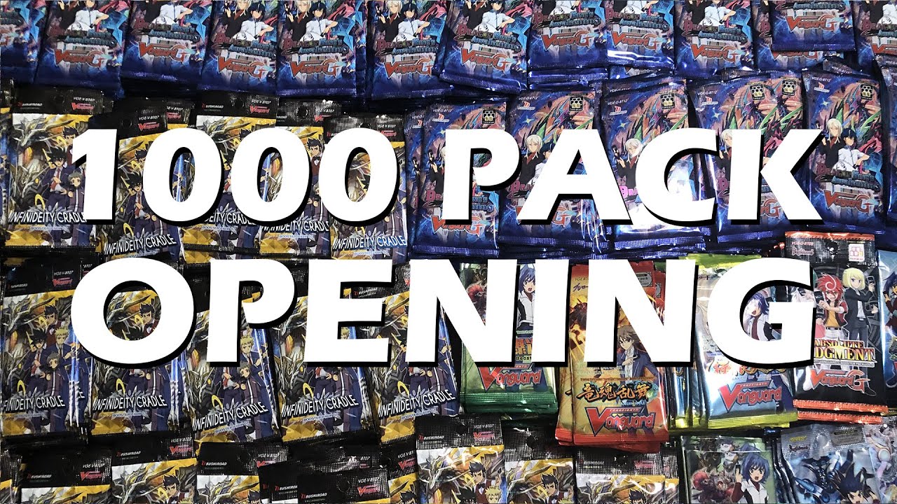1000 Pack Opening (Over $2000) (Highlights) | Cardfight Vanguard - YouTube
