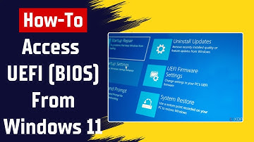 How To Open UEFI (BIOS) From Windows 11 | Access UEFI BIOS on Windows 11